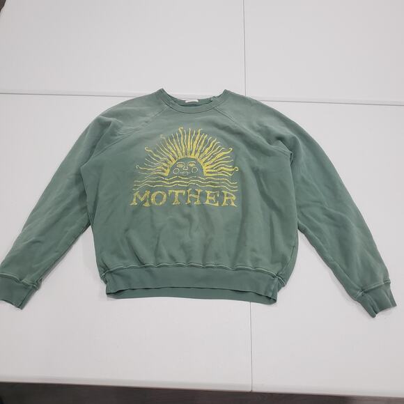 Mother Sweatshirt Womens Small The Biggie Concert Blazing Crewneck USA 8567-760 - Picture 1 of 10